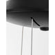 Detailaufnahme der Rando LED Thin Hängelampe mit Kabel und Halterung, modernes Design in Schwarz.