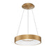 Rando LED Thin Hängelampe in Gold mit minimalistischem Design und warmweißem Licht für modernes Wohnen.
