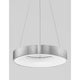 Moderne Rando LED Pendelleuchte mit minimalistischem Design aus Aluminium und Acryl, ideal für Wohnzimmer.