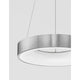 Rando LED Thin Hängelampe aus Aluminium und Acryl mit warmweißem Licht, ideal für Wohnzimmer oder Esstisch.