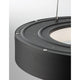 Rando LED Thin Hängelampe Detailaufnahme mit abstrakt gestaltetem Aluminium-Körper und integrierter Lichtquelle.