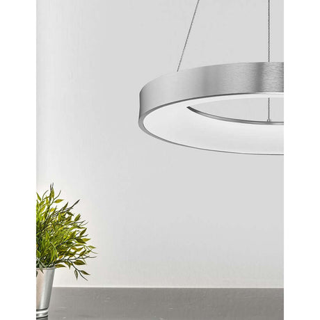 Rando LED Thin Hängelampe Ø 60cm Acryl, elegante Pendelleuchte mit minimalistischem Design und warmweißem Licht.