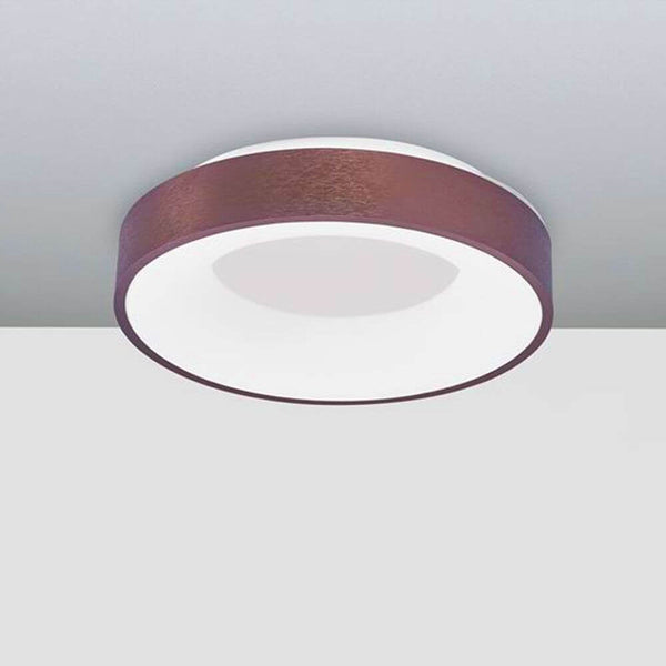 Rando Thin LED-Deckenlampe HighPower braun 38cm, runde moderne Deckenleuchte mit warmweißem Licht