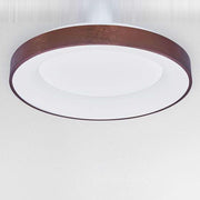 Rando Thin LED-Deckenlampe HighPower braun 60cm, moderne LED-Deckenleuchte mit schlankem Ring und warmweißem Licht