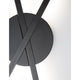 Detailansicht der Reslin LED Metall Wandleuchte mit schwarzem Design und modernem Look.