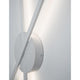 Detailansicht der Reslin LED Metall Wandleuchte mit sanfter LED-Beleuchtung und modernem Design.