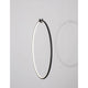 Ring LED Hängelampe Metall Schwarz - moderne Pendelleuchte aus schwarzem Metall mit LED-Technologie.
