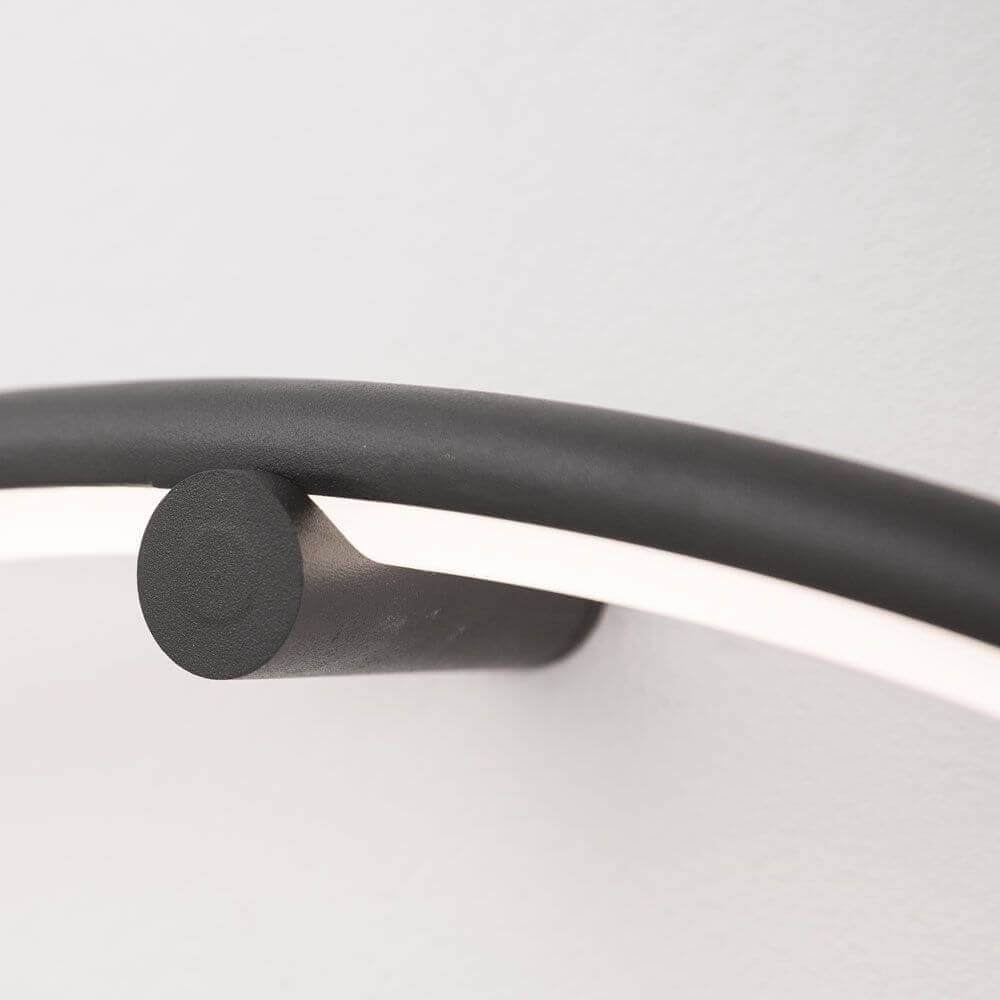 Luce murale a led anello per impiccare il nero