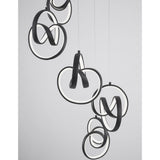 Rings LED Lampada sospesa Infinity Black