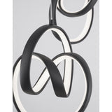 Rings LED hanging lamp Infinity Black