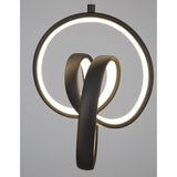 Rings LED hanging lamp suspension black