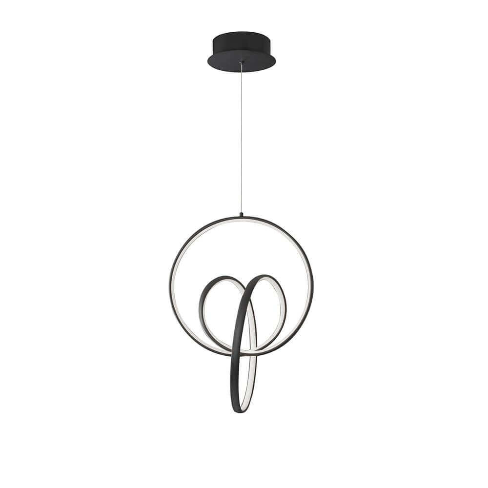 Led hanging lamp black around