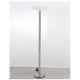 Rocco LED Stehlampe Metall Acryl mit stilvollem Design und satiniertem Nickel-Finish, ideale Wohnzimmerbeleuchtung.
