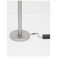 Rocco LED Stehlampe Metall Acryl mit dimmbaren Kabelsteuerung und elegantem metallischem Fuß.