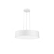 Roda LED Hängelampe mit modernem, minimalistischem Design aus Aluminium und Acryl in Weiß.