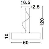 Lampada a sospensione a LED RODA