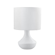 Rosia Tischlampe Matt-Weiß Ø 18cm mit elegantem Design und neutraler Farbgebung.