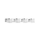 Sabia LED Badleuchte 4-flammig Chrom mit vier Acrylschirmen und verchromtem Aluminiumdesign.
