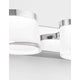 Sabia LED Bad Wandlampe 3-flammig Chrom, Klar mit stilvollem Aluminium-Design und Acryl-Lampenschirmen.