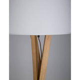 Salino 3-leg standing lamp natural wood