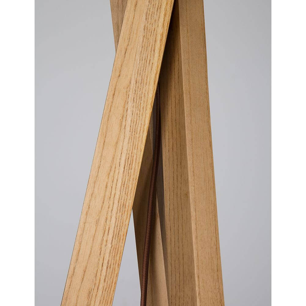 Salino 3-leg Standing Lamp Natural Wood