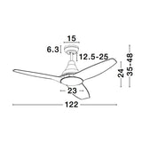 Samoa LED Fan Metal