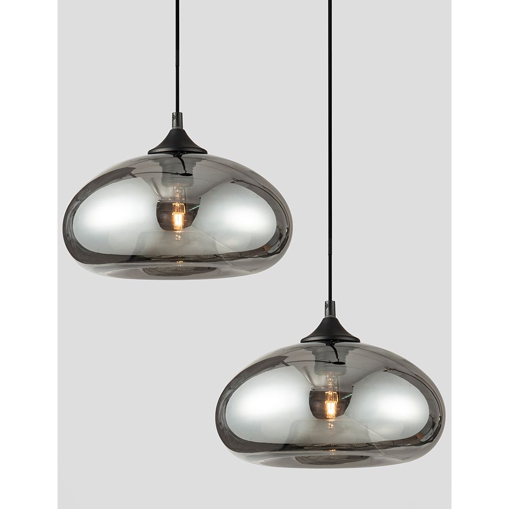 Savaz hanging lamp metal glass