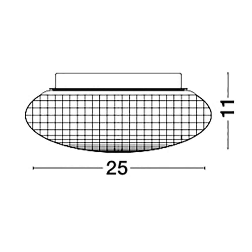 Sens de lampe de plafond de salle de bain en verre