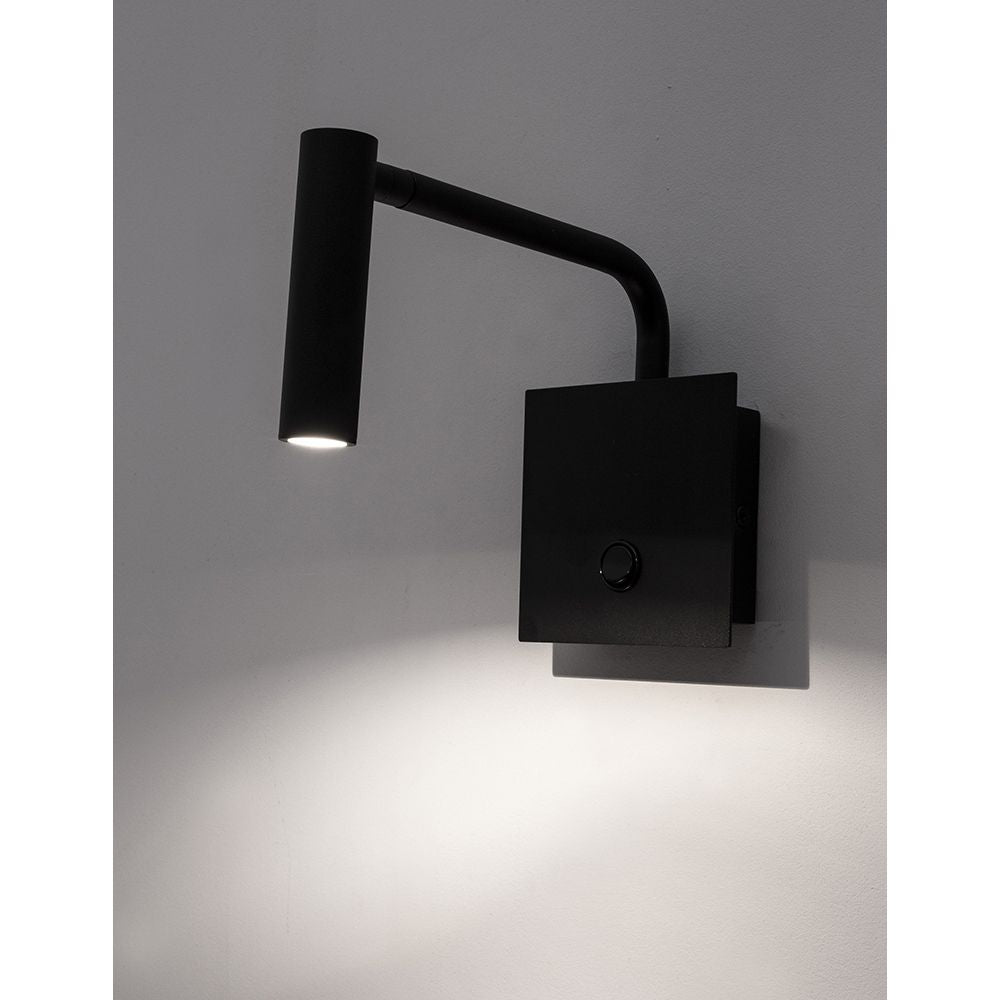 Sisilia LED -seinävalaisin musta