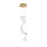Siderno LED Hängeleuchte mit elegantem Design aus Acryl und Aluminium, ideal für Wohnzimmer oder Esstisch.