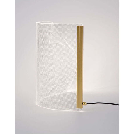 Siderno LED Clear acrylic table lamp with elegant design made of acrylic and aluminum for modern living styles.