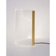 Siderno LED Acryl Tischlampe Klar mit elegantem Design aus Acryl und Aluminium für modernen Wohnstil.