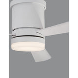 Silky LED Fan Wood White