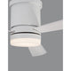 Moderner Silky Deckenventilator Holz Weiß mit LED-Beleuchtung und fünf Geschwindigkeitsstufen.