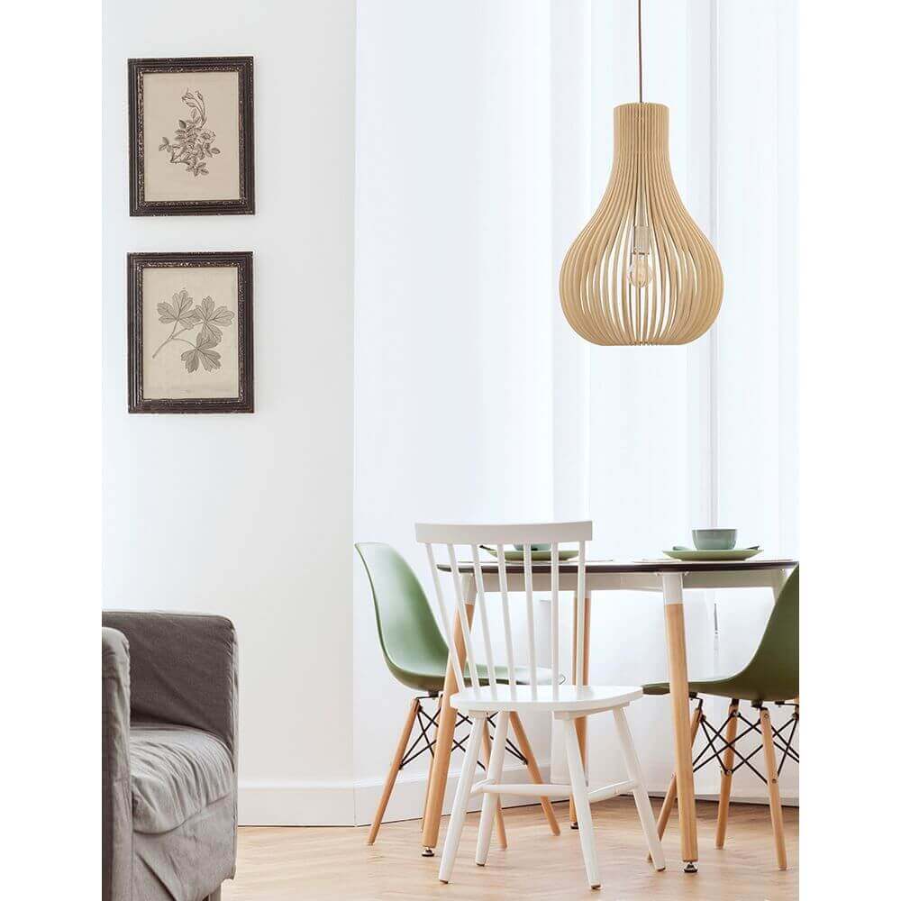 Soho hanging lamp natural wood Ø 38cm