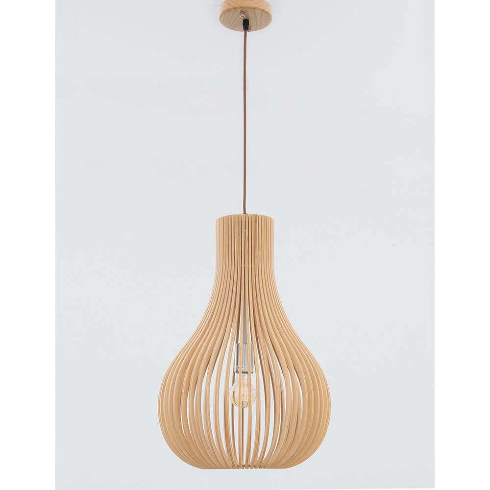 Soho hanging lamp natural wood Ø 38cm