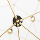 NOVA LUCE SOLE LED LED BALL LAMPAGGIO IN GIORE COLLED GOLD