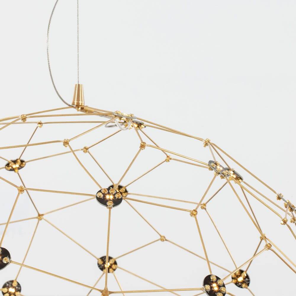 NOVA LUCE SOLE LED LED BALL LAMPAGGIO IN GIORE COLLED GOLD