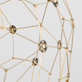 NOVA LUCE SOLE LED LED BALL LAMPAGGIO IN GIORE COLLED GOLD
