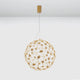 Nova Luce Sole LED-Drahtkugel Hängelampe Goldfarben mit elegantem Design und LED-Beleuchtung.