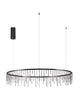Stellar LED Hängeleuchte Ø 100cm mit modernem Design und eleganten Metallstäben in Schwarz.