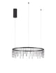 Stellar LED Hängeleuchte Ø 65cm mit modernem Design in Schwarz, ideal für stilvolle Innenräume.