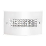 Thelta Wandlampe Glas Chrom mit modernem Design und glänzender Oberfläche, ideal für stilvolle Beleuchtung.
