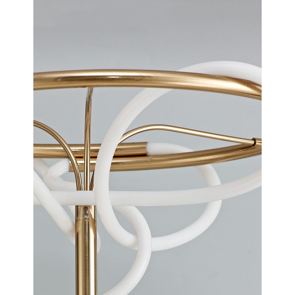 Tyriac LED floor lamp metal, gold