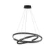 Torrente LED Hängelampe 3422lm Schwarz mit modernem, minimalistischem Design und dimmbarem warmweißem Licht.