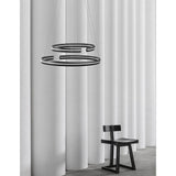Torrent LED-roikkuu lamppu 2-renkaat metalli, akryyli