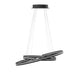 Torrente LED Hängeleuchte 2-Ringe Metall, Acryl mit modernem Design und dimmbarer LED-Beleuchtung.