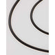Torrente LED Hängeleuchte 2-Ringe Metall, Acryl - Detailansicht der Ringe in elegantem Design.