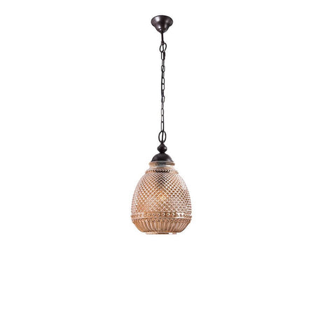 Toulon Glas-Pendellampe Metall mit dekorativem Design und elegantem Look