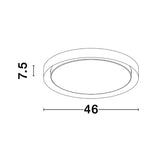 Troy LED Deckenlampe Rund, Metall